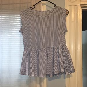 Zara Tops - Zara Striped Peplum Top Size Small Zara Tops - Zara Striped Peplum Top Size Small